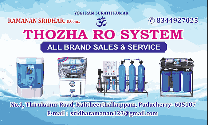Thozha RO  Water Purifier in Pondicherry